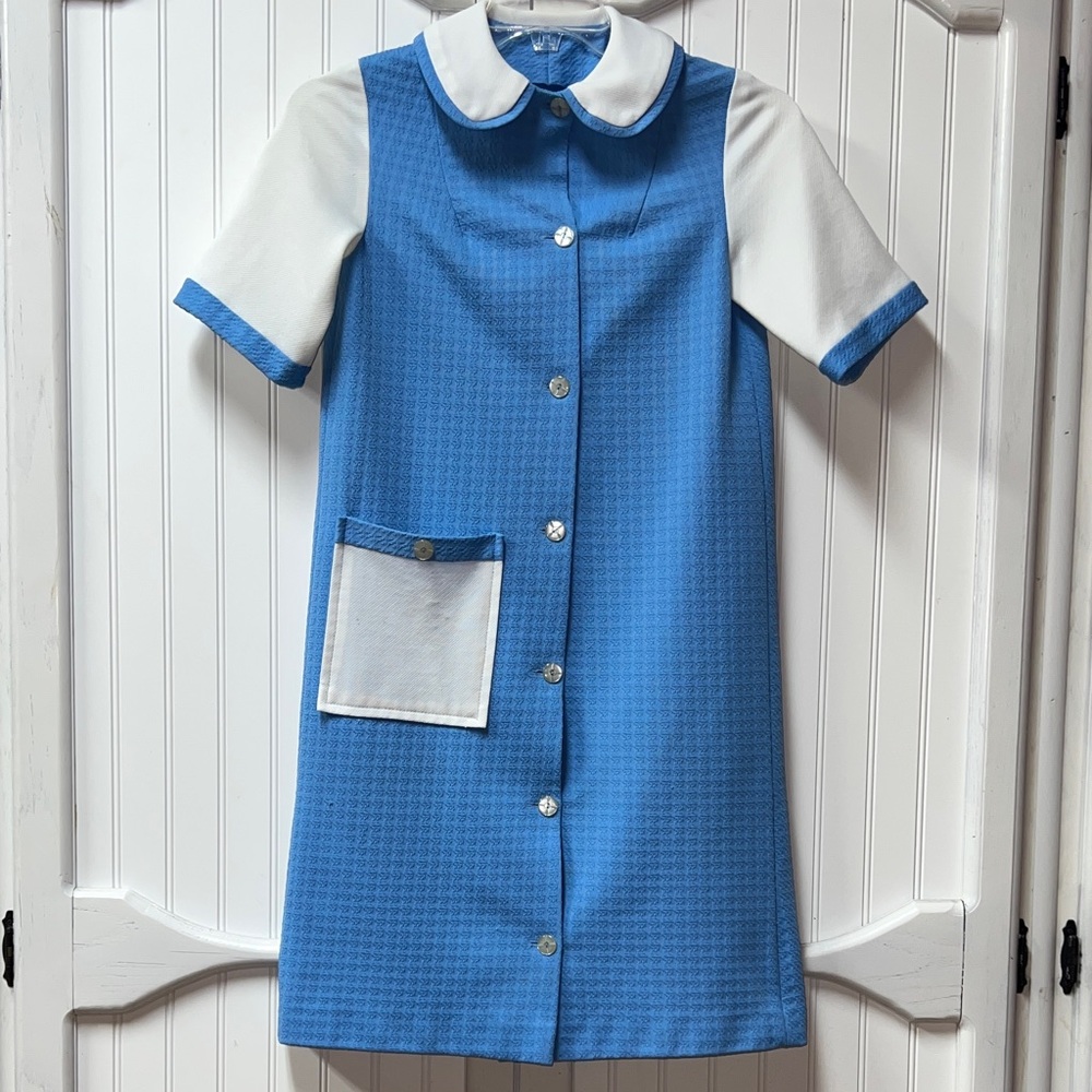 60s Handmade Mod Dress S-M Vintage